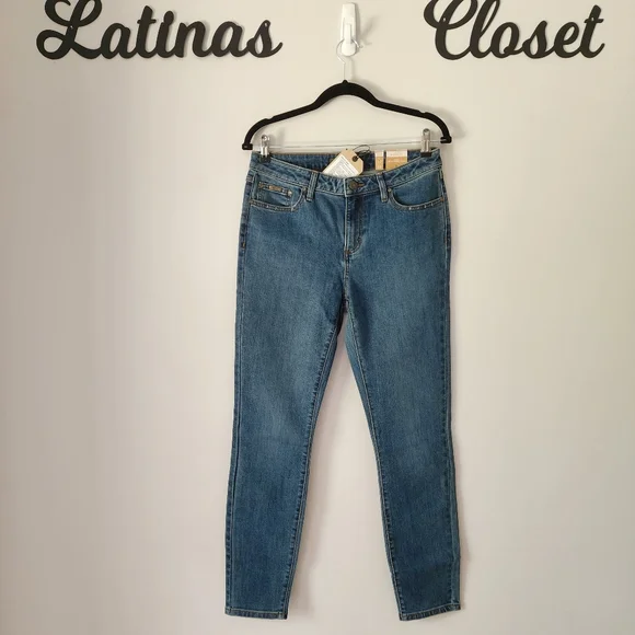 Prana Organic Cotton Sienna Skinny‎ Jeans In True Blue Size 30 NWT - Picture 4 of 11